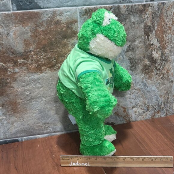 Build A Bear Workshop Green Frog Plush Beary Lucky Outfit Stuffed Animal - Picture 9 of 12